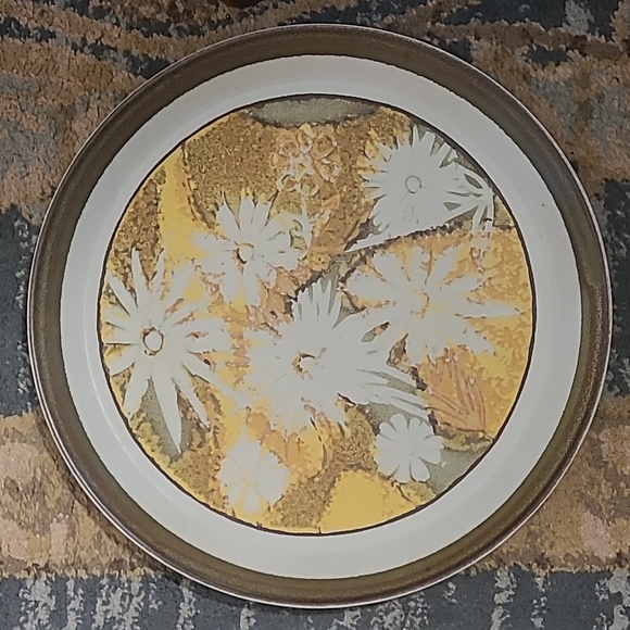 VINTAGE MIKASA 'INDIAN SUMMER' STONE KRAFT DINNER PLATES SET OF 2 - Picture 9 of 14